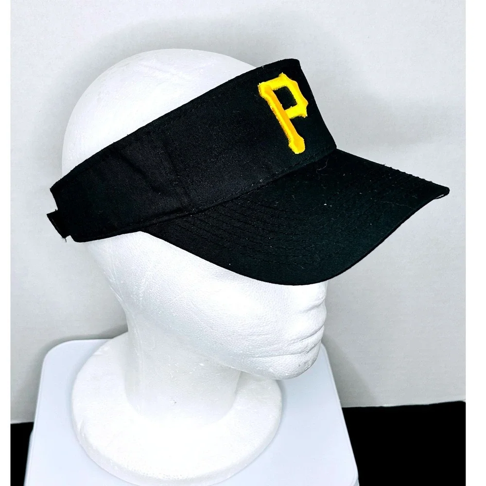 PITTSBURGH PIRATES BLACK VISOR MVP AUTHENTIC MLB BASEBALL TEAM‎ ADJUSTABLE